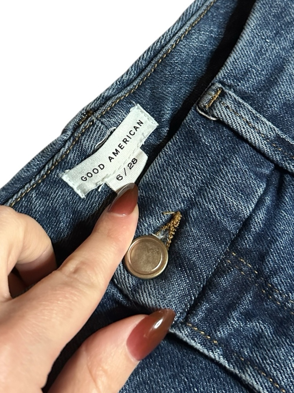 Good American Wide Leg Blue Women’s Jeans 6 - Picture 4 of 5